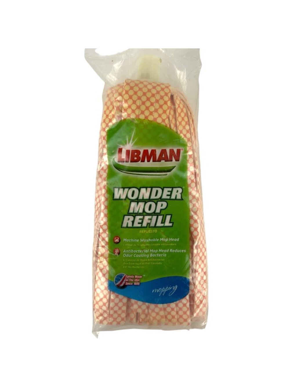 Libman Wonder Mop Refill Washable Antibacterial Mop Head Reduces Odor #2001 USA